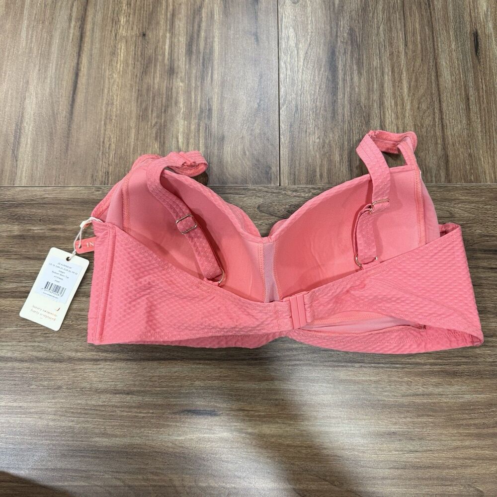 ArteSands Women’s Sz 18 Pink Salmon Allegro Botticelli Bikini Top Swimwear NWT - Picture 5 of 9
